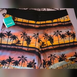 Womens Sea Doo Palm Tree Shorts